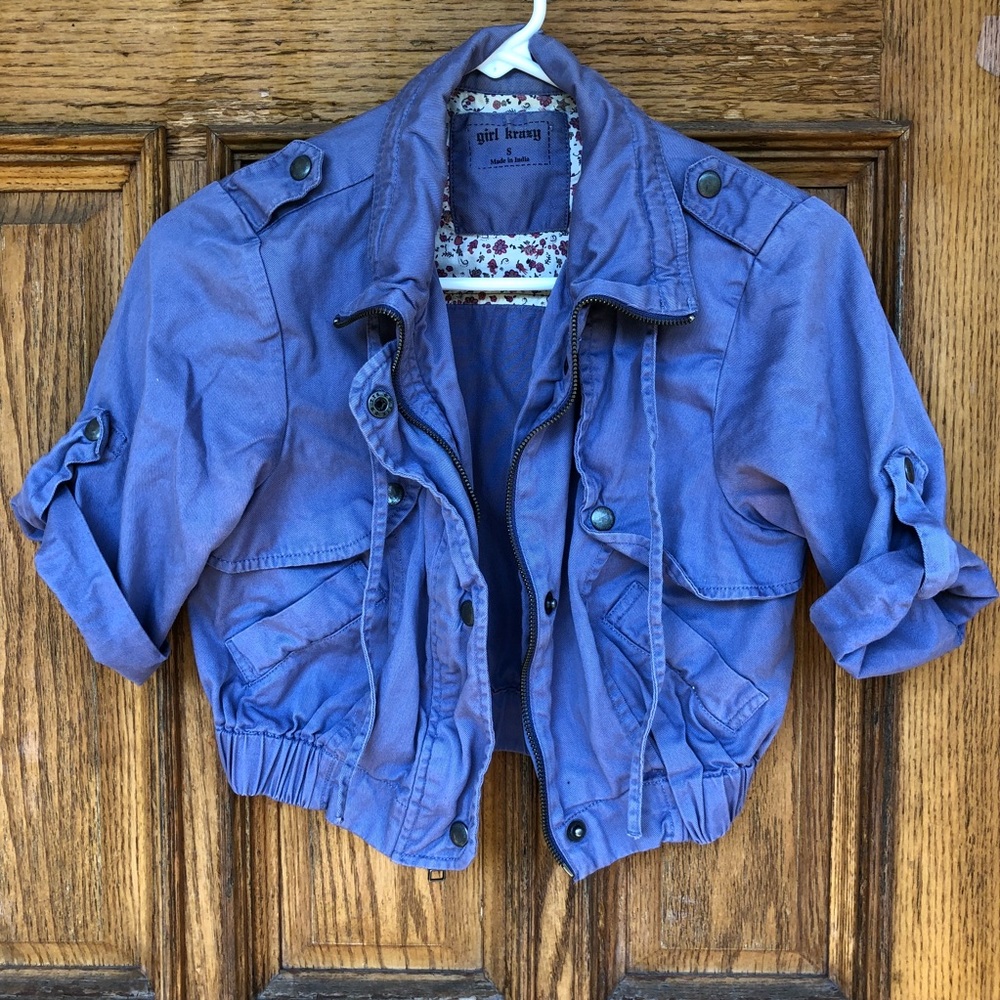 Button Detailed Short Jacket
